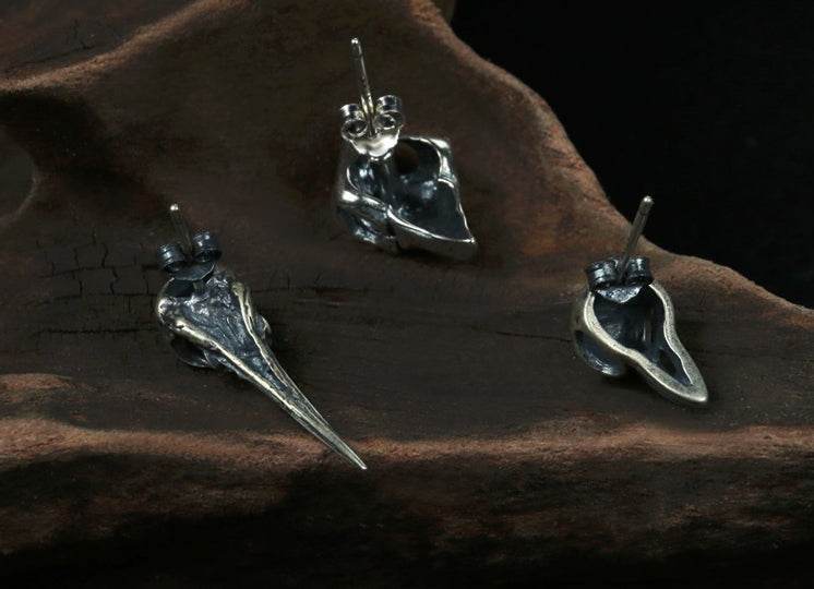 Bird Skull Studs - MOWTE