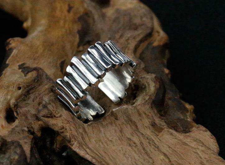 Men's fashion sterling silver ring - MOWTE