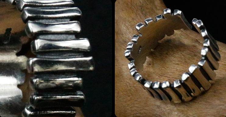 Men's fashion sterling silver ring - MOWTE