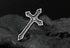 Men's vintage gothic cross sterling silver ring - MOWTE