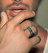 Men's vintage tree pattern sterling silver ring - MOWTE