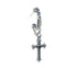 Men's fashion cross sterling silver ear studs - MOWTE