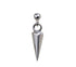 Men's fashion silver ear stud - MOWTE