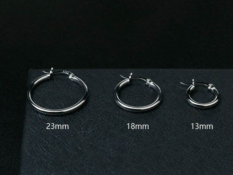 Men's fashion ring silver ear stud - MOWTE