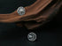 Men's vintage sun moon silver ear stud - MOWTE