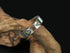 Men's fashion eye of omniscience silver ring - MOWTE