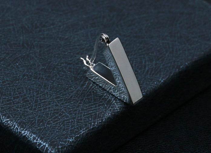 Men's fashion unique silver ear stud - MOWTE