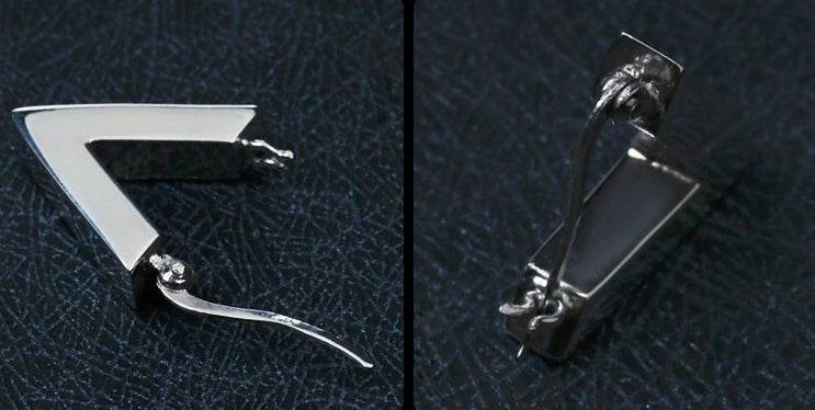 Men's fashion unique silver ear stud - MOWTE