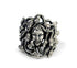 Men's fashion medusa silver ring - MOWTE