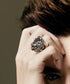 Men's fashion medusa silver ring - MOWTE