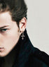 Men's vintage cross ear stud - MOWTE