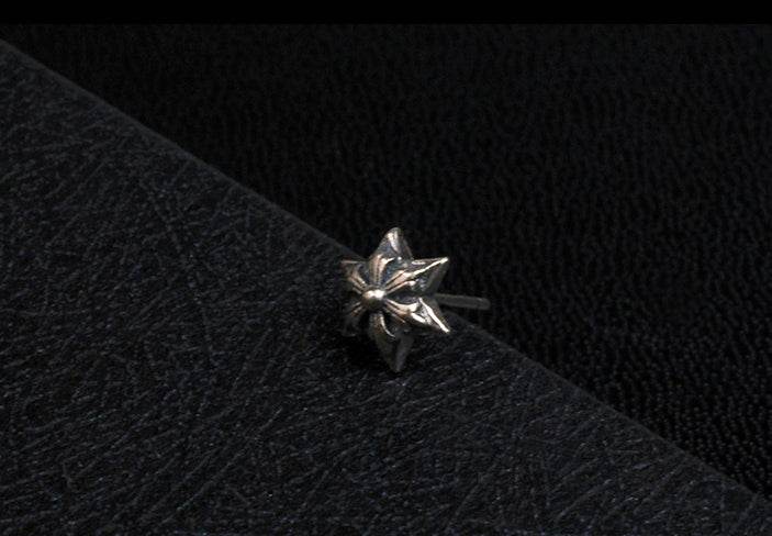 Men's fashion snowflake hexagonear ear stud - MOWTE