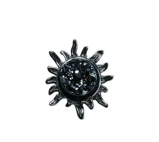 Men's fashion sun natural crystal ear stud - MOWTE