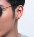 Men's fashion sun natural crystal ear stud - MOWTE