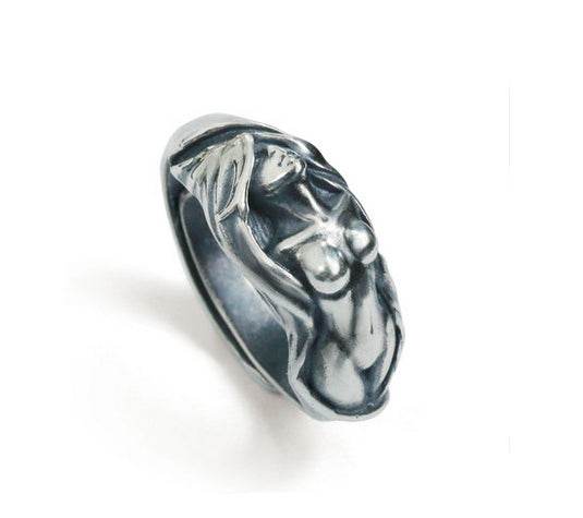 Men's fashion sterling silver ring - MOWTE