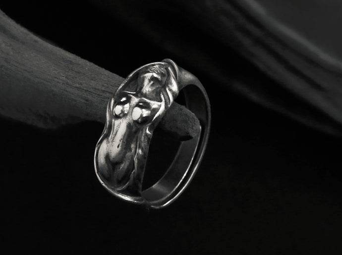 Men's fashion sterling silver ring - MOWTE