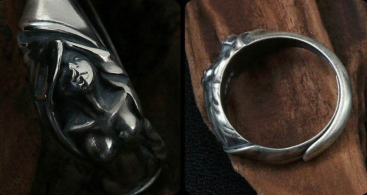 Men's fashion sterling silver ring - MOWTE