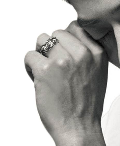 Men's fashion sterling silver ring - MOWTE