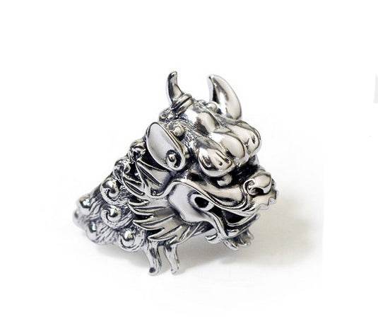 Men's fashion sterling silver ring - MOWTE