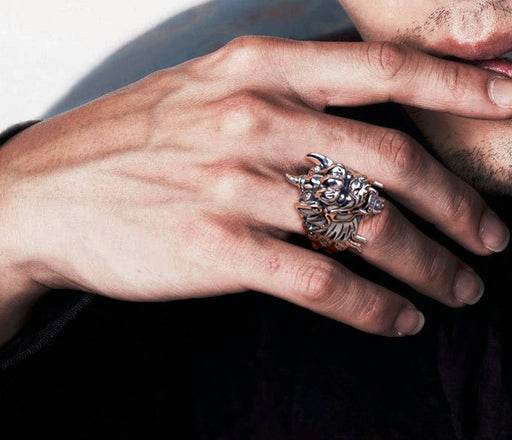 Men's fashion sterling silver ring - MOWTE