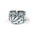 Men's fashion playing cards sterling silver ring - MOWTE