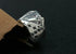 Men's fashion playing cards sterling silver ring - MOWTE