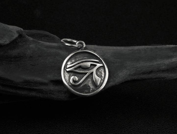 Men's fashion sterling silver omniscient eye pendant & necklace - MOWTE