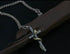 Men's vintage sterling silver snake cross pendant & necklace - MOWTE