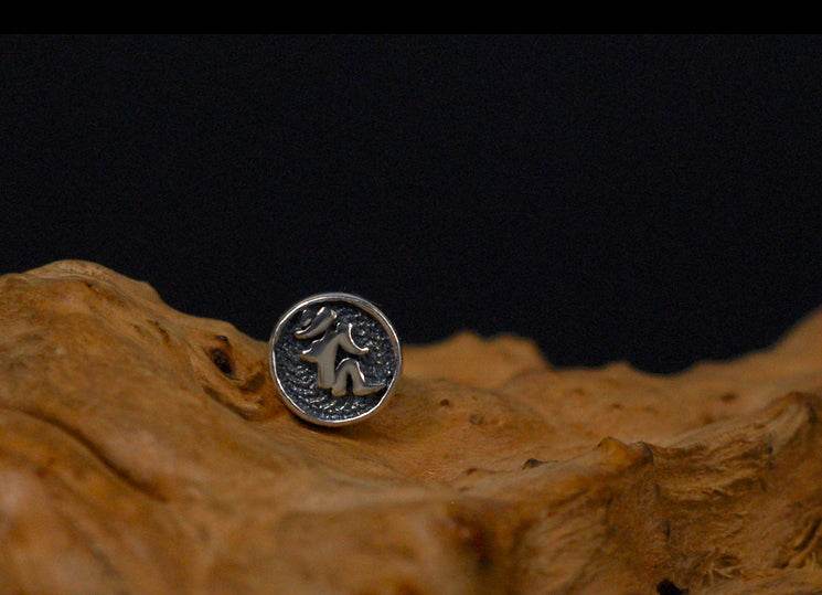 Men's fashion sanskrit ear stud - MOWTE