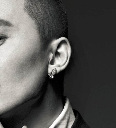 Men's fashion pray ear stud - MOWTE