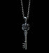 Men's fashion sterling silver crown key pendant & necklace - MOWTE