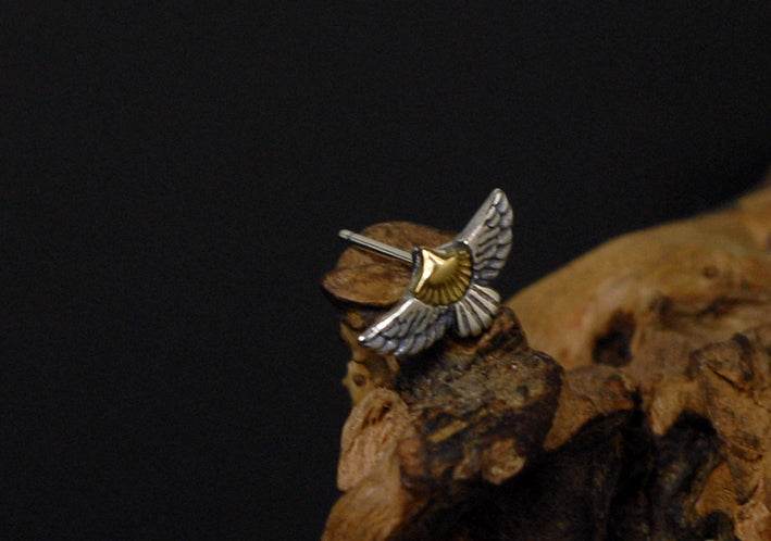 Men's fashion eagle ear stud - MOWTE