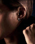 Men's fashion saint cross ear stud - MOWTE