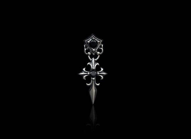 Men's fashion diamond ear stud - MOWTE