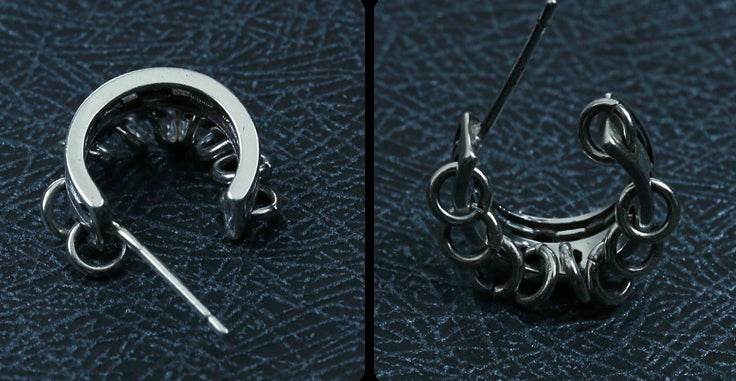 Men's fashion rings ear stud - MOWTE