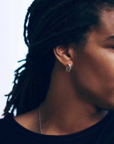 Men's fashion rings ear stud - MOWTE