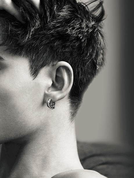 Men's fashion rings ear stud - MOWTE