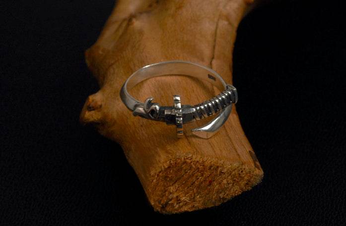 Men's fashion sterling silver ring - MOWTE