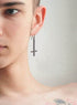Men's fashion satan's cross ear hook - MOWTE