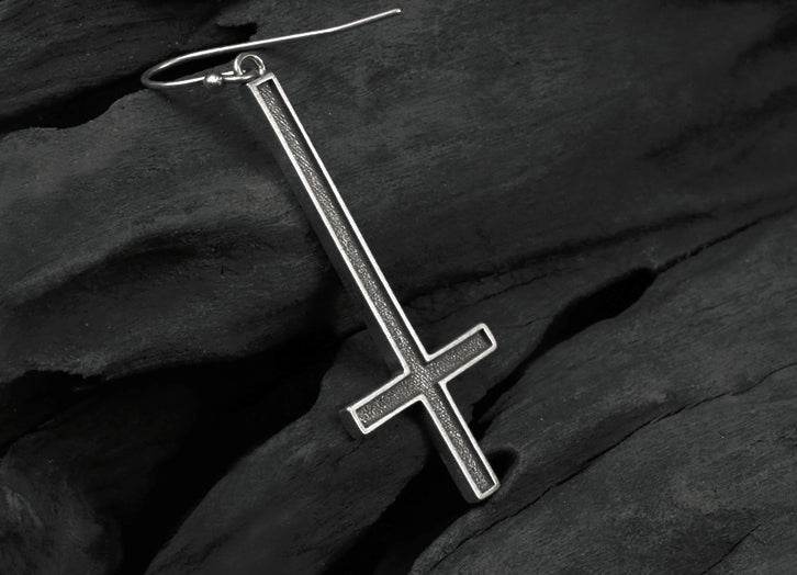 Men's fashion satan's cross ear hook - MOWTE
