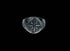 Men's vintage compass sterling silver ring - MOWTE