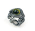 Men's unique medusa's eye snake sterling silver ring - MOWTE