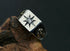 Men's vintage christ star sterling silver ring - MOWTE