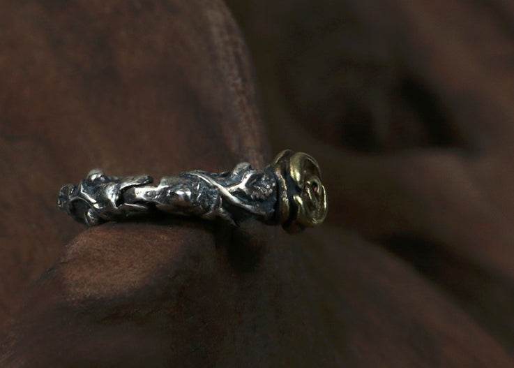 Men's fashion rose ear stud - MOWTE