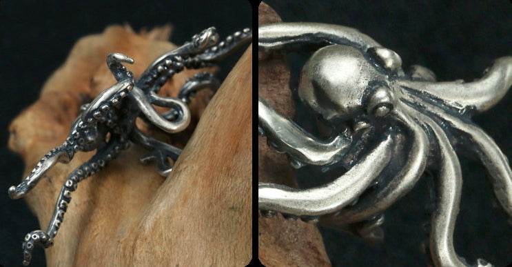 Men's fashion octopus ear clip ear cuff - MOWTE