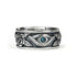 Men's vintage god eye sterling silver ring - MOWTE