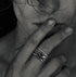 Men's vintage god eye sterling silver ring - MOWTE