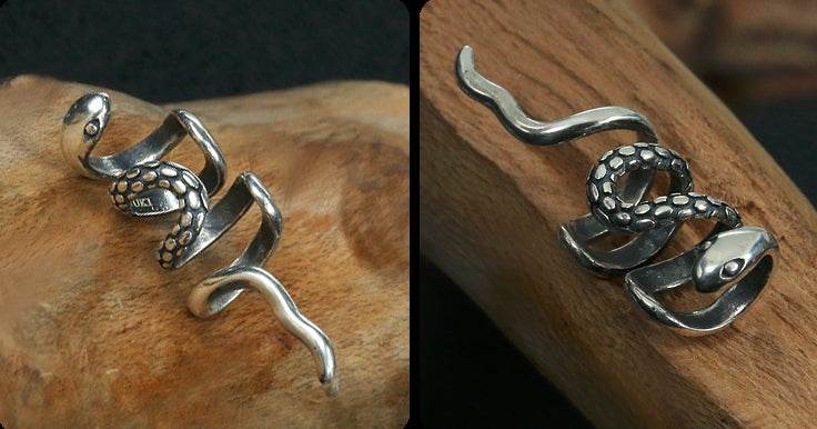 Men's fashion snake ear clip ear cuff - MOWTE