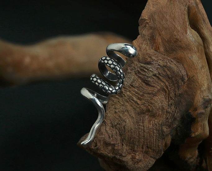 Men's fashion snake ear clip ear cuff - MOWTE