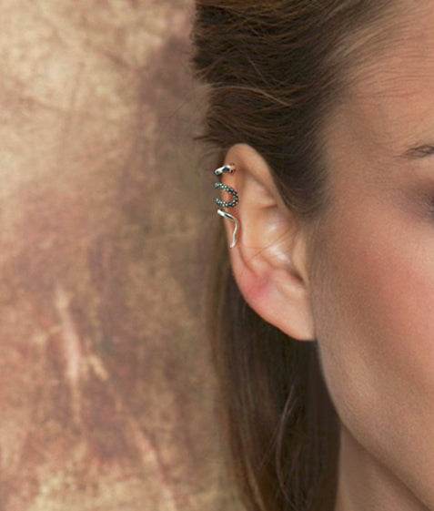 Men's fashion snake ear clip ear cuff - MOWTE